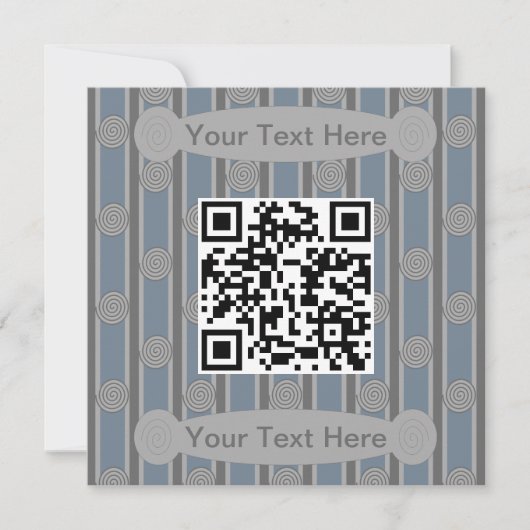 Spaß und Extravaganter QR-Code Einladung (Vorderseite)