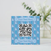 Spaß und Extravaganter QR-Code Einladung (Stehend Vorderseite)