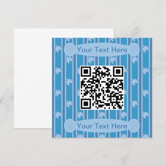 Spaß und Extravaganter Rätsel QR-Code Einladung (Vorne/Hinten)