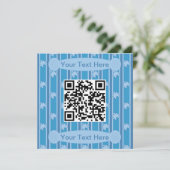 Spaß und Extravaganter Rätsel QR-Code Einladung (Stehend Vorderseite)