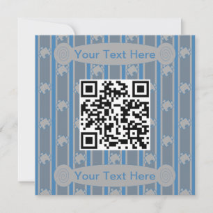 Spaß und Extravaganter Rätsel QR-Code Einladung