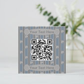 Spaß und Extravaganter Rätsel QR-Code Einladung (Stehend Vorderseite)