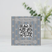 Spaß und Extravaganter Schmetterling QR Code Einladung (Stehend Vorderseite)