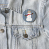 Spaß und Extravaganter Schneemann Detektiv Button (Beispiel)