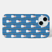 Spaß und Extravaganter Schneemann Detektiv Case-Mate iPhone Hülle (Rückseite (Horizontal))