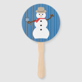 Spaß und Extravaganter Schneemann Detektiv Fächer (Rückseite)