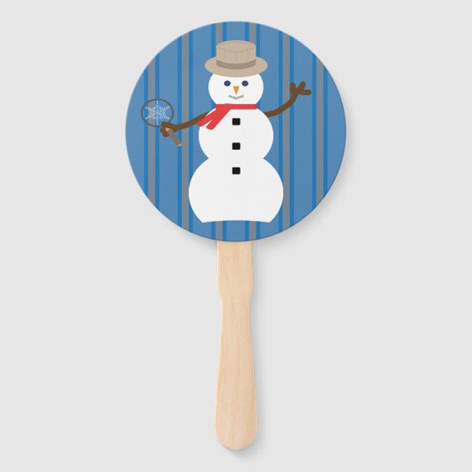 Spaß und Extravaganter Schneemann Detektiv Fächer (Vorderseite)