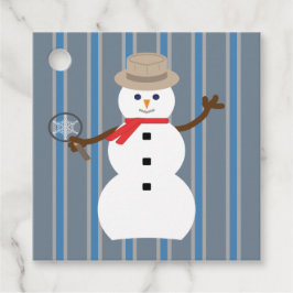 Spaß und Extravaganter Schneemann Detektiv Geschenkanhänger