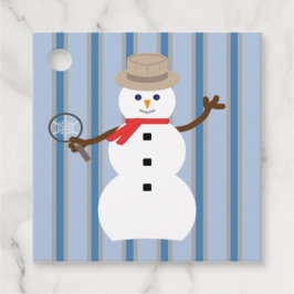 Spaß und Extravaganter Schneemann Detektiv Geschenkanhänger