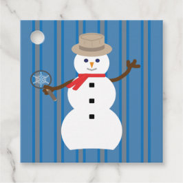 Spaß und Extravaganter Schneemann Detektiv Geschenkanhänger