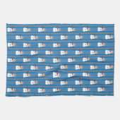 Spaß und Extravaganter Schneemann Detektiv Geschirrtuch (Horizontal)