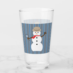 Spaß und Extravaganter Schneemann Detektiv Glas