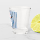 Spaß und Extravaganter Schneemann Detektiv Schnapsglas (Rechts)