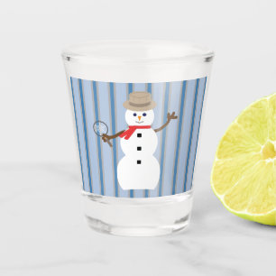 Spaß und Extravaganter Schneemann Detektiv Schnapsglas