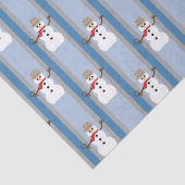 Spaß und Extravaganter Schneemann Detektiv Seidenpapier (Detail)