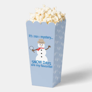 Spaß und Extravaganter Schneemann Detektiv Tage Po Geschenkschachtel
