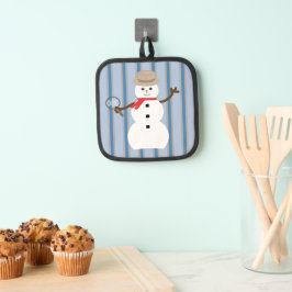 Spaß und Extravaganter Schneemann Detektiv Topflappen