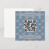 Spaß und Extravaganter Snowflake QR-Code Einladung (Vorne/Hinten)