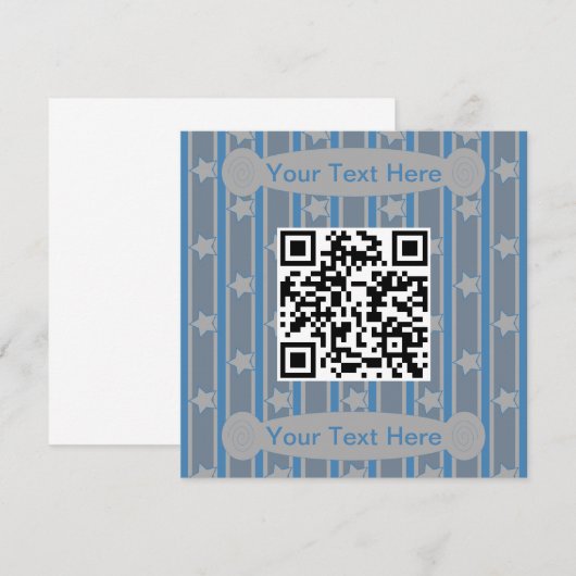 Spaß und Extravaganter Star QR Code Einladung (Vorne/Hinten)