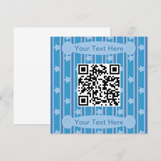 Spaß und Extravaganter Star QR Code Einladung (Vorne/Hinten)