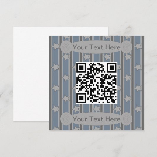 Spaß und Extravaganter Star QR Code Einladung (Vorne/Hinten)