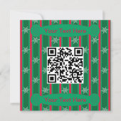 Spaß und Extravaganter Weihnachtsschneeflocken QR- Einladung (Vorderseite)