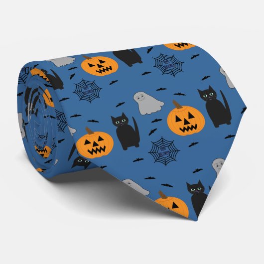 Spaß und Extravagantes Halloween Krawatte (Gerollt)