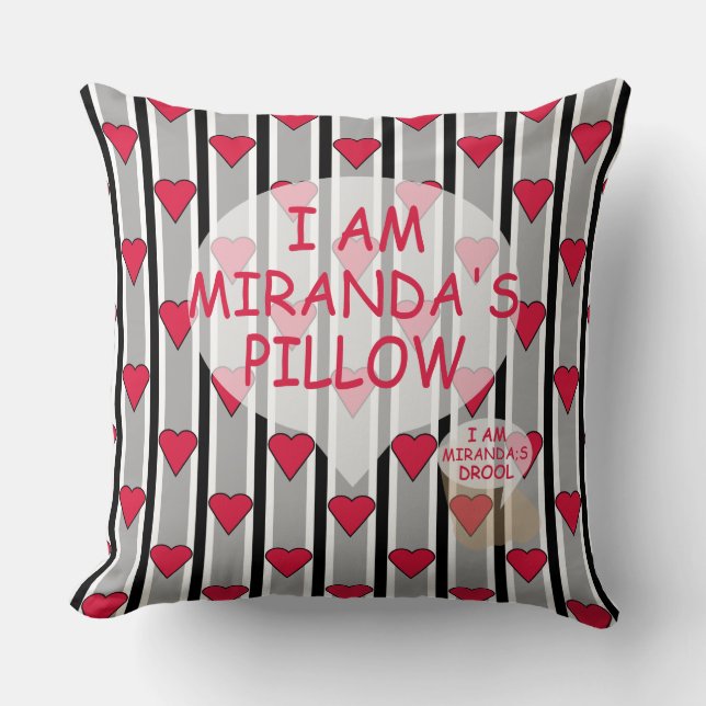 Spaß und Extravagantes, individualisierbares Herz  Kissen (Vorderseite)