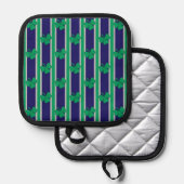 Spaß und Extravagantes Kleeblatt Topflappen (Vorderseite/Rückseite)