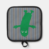 Spaß und Extravagantes Pickle Topflappen (Vorderseite)