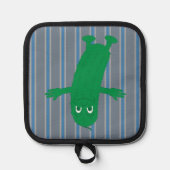 Spaß und Extravagantes Pickle Topflappen (Vorderseite)