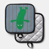 Spaß und Extravagantes Pickle Topflappen (Vorderseite/Rückseite)