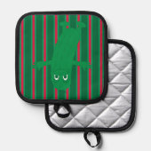 Spaß und Extravagantes Weihnachtslied Topflappen (Vorderseite/Rückseite)