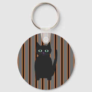 Spaß und fancy Halloween-Schwarze Katzen Schlüsselanhänger