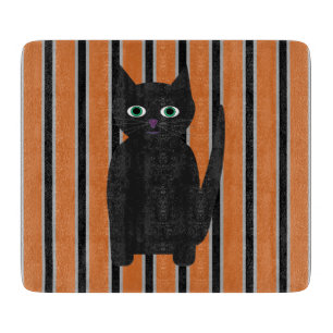 Spaß und fancy Halloween-Schwarze Katzen Schneidebrett