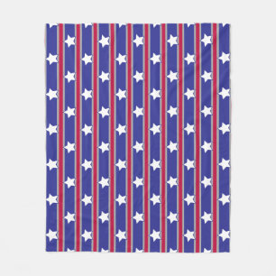Spaß und Fancy Patriotische Sterne und Streifen Fleecedecke