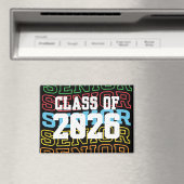 Spaß und Fang "Senior Class of 2026" Magnet (In Situ (Geschirrspüler))