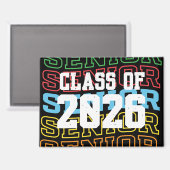 Spaß und Fang "Senior Class of 2026" Magnet (Vorderseite/Rückseite)