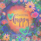 Spaß und farbenfrohe Auswahl glückliche Ermutigung Aufkleber (Vorderseite)