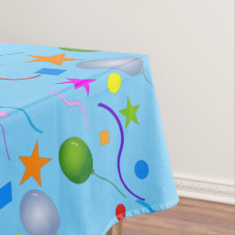 Spaß und farbenfrohe Ballons und Sterne auf LICHT Tischdecke