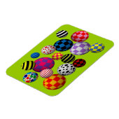 Spaß und farbenfrohe Balls Magnet (Linke Seite)