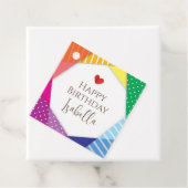 Spaß und farbenfrohe Festspiele Gefallen Geburtsta Geschenkanhänger (Beispiel)