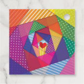 Spaß und farbenfrohe Festspiele Gefallen Geburtsta Geschenkanhänger (Rückseite)