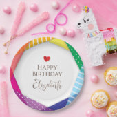 Spaß und farbenfrohe Festspiele Gefallen Geburtsta Pappteller (Party)