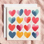 Spaß und farbenfrohe Herzen Karte<br><div class="desc">Mit dieser fröhlichen und farbenprächtigen Herz Note Card teilen Sie Liebe und Positivität. Mit einer lebendigen Mischung aus spielerischen Herzformen in einer Reihe von aufregenden Farben ist diese Karte ideal, um herzliche Noten, warme Grüße oder einfach nur ein wenig Freude zu vermitteln. Ob zum Dank oder einfach nur zum Guten,...</div>
