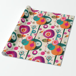 Spaß und farbenfrohe Kreise Geschenkpapier
