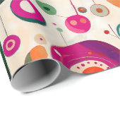 Spaß und farbenfrohe Kreise Geschenkpapier (Rolleneckpunkt)