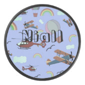 Spaß und farbenfrohe Luftfahrt Eishockey Puck (Vorderseite)