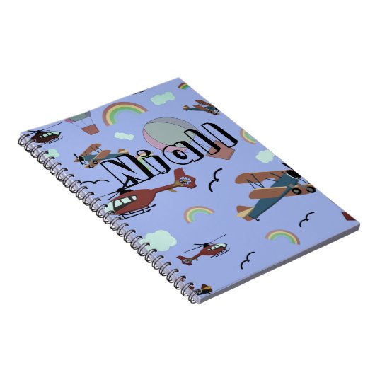 Spaß und farbenfrohe Luftfahrt Notizblock (Rechte Seite)