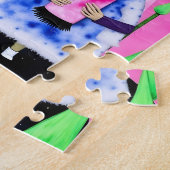 Spaß und farbenfrohe Mischmedien Puzzle (Seite)